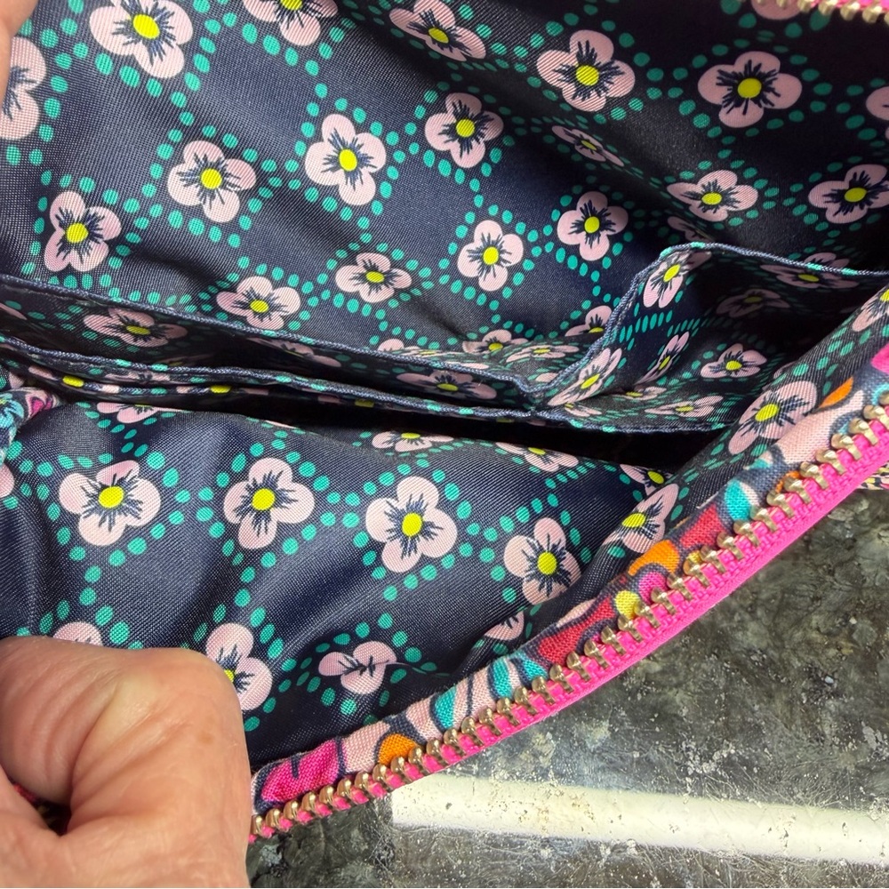 NWOT Vera Bradley Little Hipster Crossbody Bag Women’s Pink Floral Crossbody Bag - Picture 7 of 11